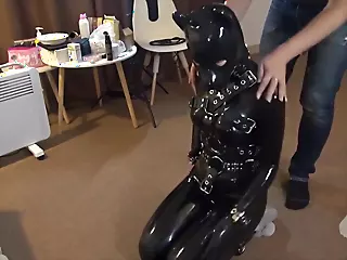 Cuttest latex rear end comport oneself